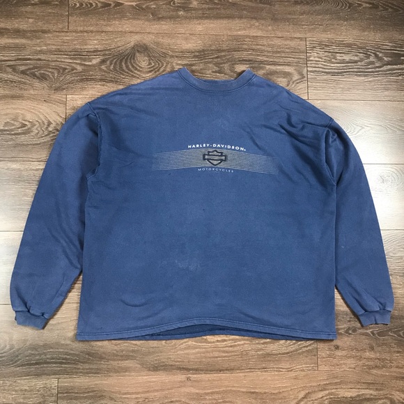 Harley-Davidson Motorcycles South Miami Florida Men’s 2001 Vintage Faded Sweater - Picture 1 of 13
